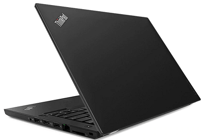 Lenovo thinkpad t480の外観・後ろから見た画像