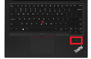 ThinkPad E490のレビュー・指紋センサー