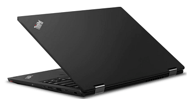 Lenovo ThinkPad L390 Yogaの外観。後ろ