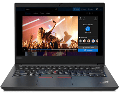 Thinkpad e14の外観・前から