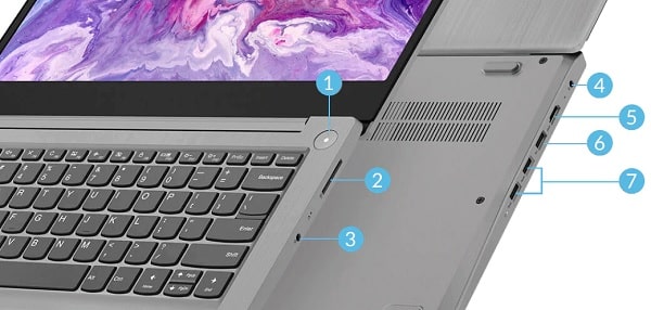 Lenovo ideapad slim 350のインターフェイス