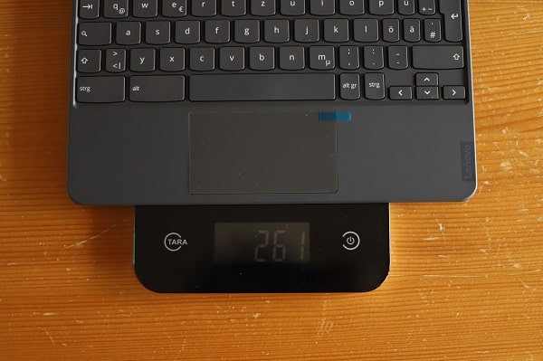 Lenovo Ideapad duet Chromebookのキーボード・重さ