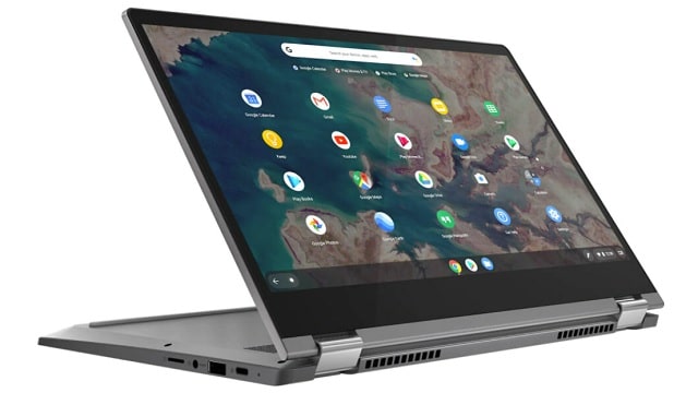 Lenovo IdeaPad Flex 550i ChromeBook スタンドモード