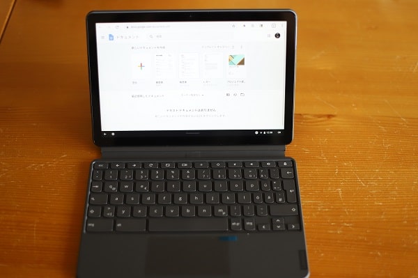 Lenovo Ideapad duet Chromebookの外観