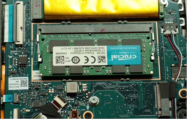 Lenovo Ideapad s540メモリの交換方法