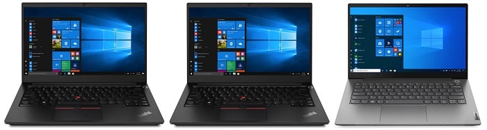 Lenovo ThinkPad E14 Gen 2 AMDと比較機種の筐体