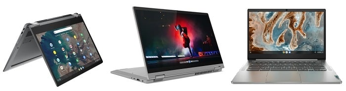 Lenovo IdeaPad Flex 550i Chromebookと比較機種の筐体