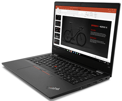 Lenovo ThinkPad L13の外観・右横