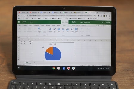 Lenovo IdeaPad Duet ChromebookでオンラインのMicrosoft officeの使い方