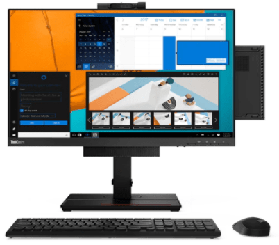 Lenovo ThinkCentre M80q TinyはThinkCentre Tiny-in-One得も併せてAll in Oneとして使用可能