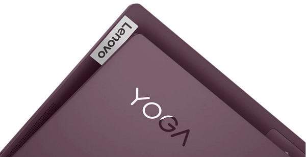 Lenovo Yoga Slim 750 AMDの天板のロゴ