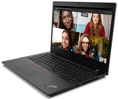 Lenovo ThinkPad L14 Gen 1(AMD)・ビデオ電話しているところ