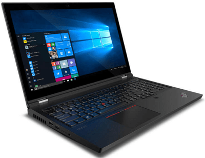 Lenovo thinkpad P15の外観・左前から