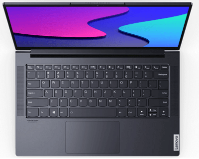 Lenovo yoga slim 750i(14型)の外観・キーボードとディスプレイ