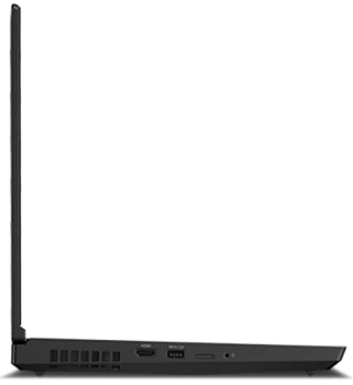 Lenovo thinkpad P15の外観・左側面