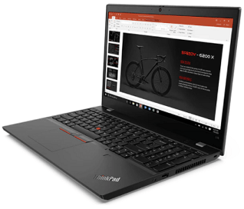 Lenovo thinkpad L15 Gen 1(AMD)の外観・右斜め前から