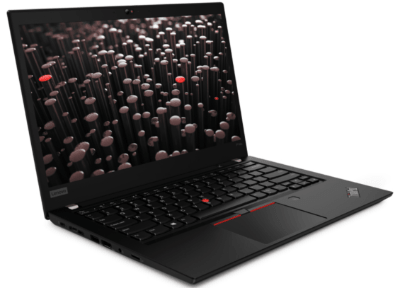 Lenovo ThinkPad P14s AMDの外観　左斜め前から