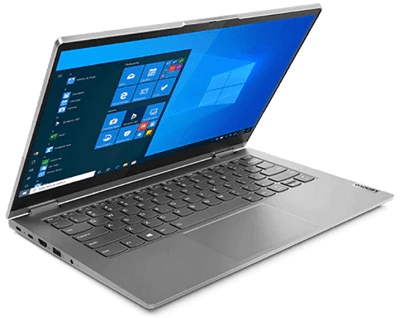 Lenovo ThinkBook 14s Yogaの外観　左斜め前から