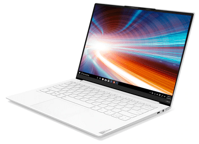 Lenovo Yoga Slim 750i Carbonの外観　右斜め前から