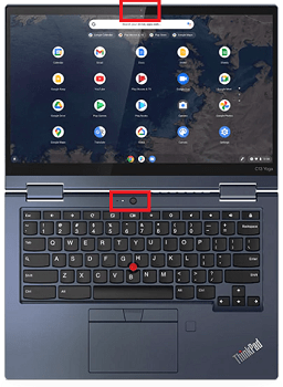 Lenovo ThinkPad C13 Yoga Chromebookのカメラ