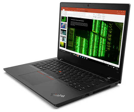 Lenovo ThinkPad L14 Gen 2　右斜め前から