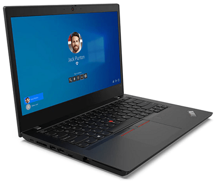 Lenovo ThinkPad L14 Gen 2　左斜め前から