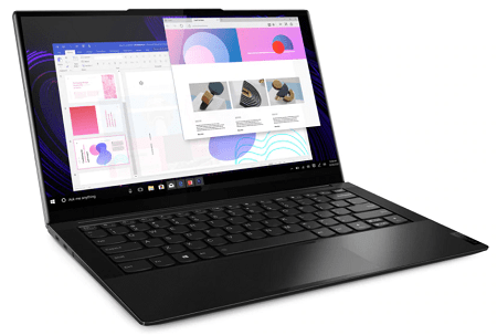 Lenovo Yoga Slim 950iの外観　左斜め前から