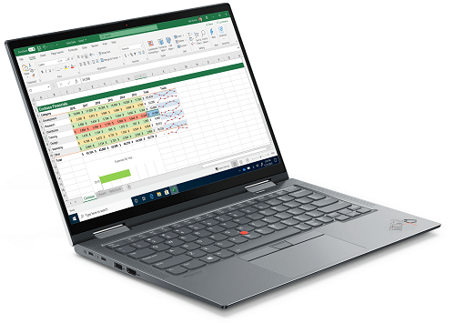 Lenovo ThinkPad X1 Yoga Gen 6　左斜め前から