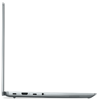 Lenovo IdeaPad Slim 560i Pro　開いた状態の左側面