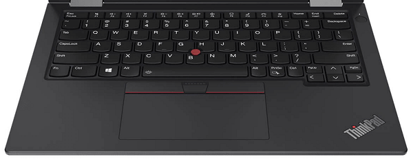 Lenovo ThinkPad X13 Yoga Gen 2のキーボード