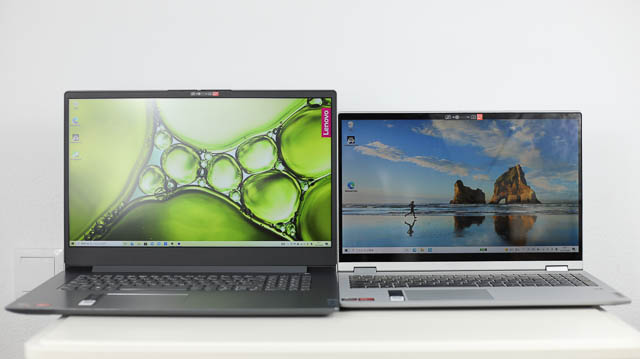 lenovo IdeaPad Slim 360 (17)とFlex 550 15の筐体比較