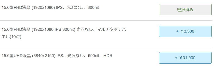 Lenovo ThinkPad P15s Gen 2のディスプレイの種類と価格