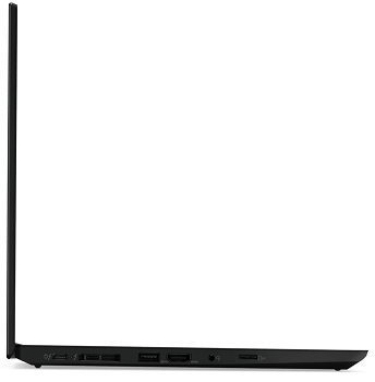 Lenovo ThinkPad T14 Gen 2　開いた状態の左側面