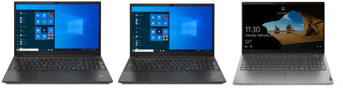 Lenovo ThinkPad E15 Gen 3とThinkPad E15 Gen 2 Intel、ThinkBook 15 Gen 3の筐体比較