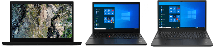 Lenovo ThinkPad L15 Gen 2 AMDとL15 Gen 2 Intel、ThinkPad E15 Gen 3の筐体比較