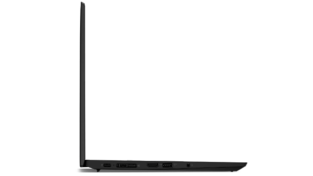 Lenovo ThinkPad X13 Gen 2 AMD　開いた状態の右側面