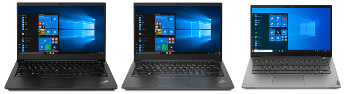 Lenovo ThinkPad E14 Gen 3とE14 Gen 2 Intel、Thinkbook 14 Gen 3の筐体比較