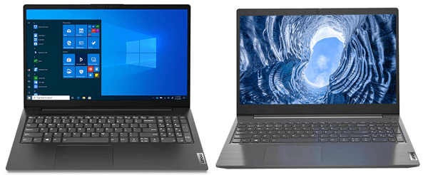 Lenovo V15 Gen 2 AMDとV 15の筐体比較