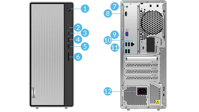 Lenovo IdeaCentre 560 AMDのインターフェース