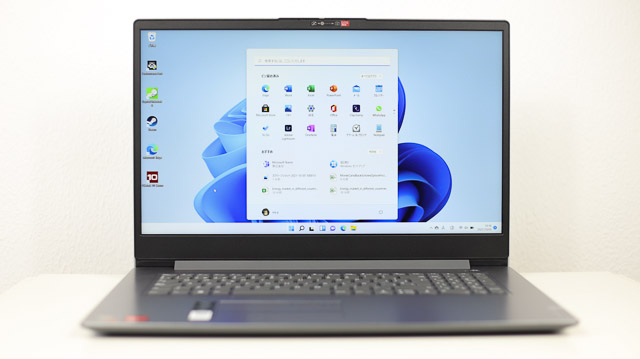Winsows 11Windows 11をインストールしたLenovoノートパソコン