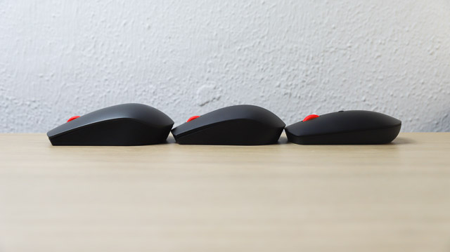 Lenovo プロフェッショナルワイヤレスレーザーマウスと他のマウスを比較