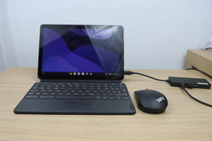 ThinkPad エッセンシャルワイヤレスマウスをタブレットに接続