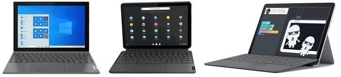 Lenovo IdeaPad Duet 350iと比較機種の筐体