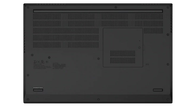 Lenovo ThinkPad P17 Gen 2の底面