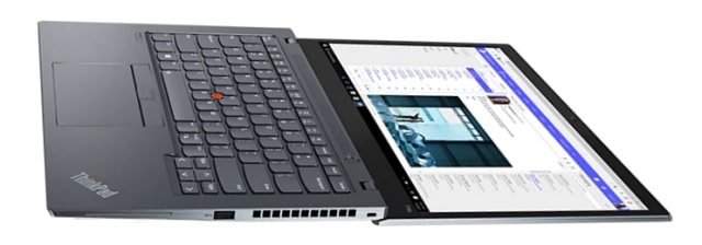 Lenovo ThinkPad T14s Gen 2 AMD　ほぼ180度開けるディスプレイ