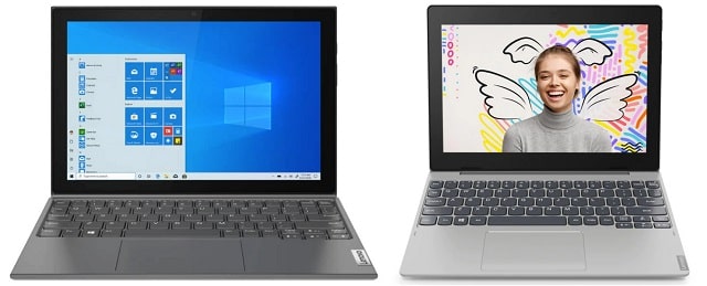 Lenovo IdeaPad Duet 350iと旧モデルの筐体