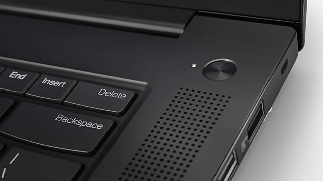 Lenovo ThinkPad X1 Extreme Gen 4の指紋センサー