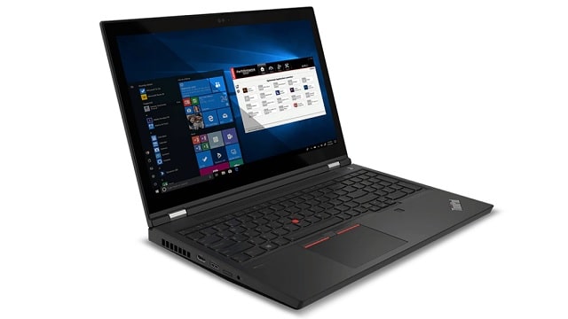 Lenovo ThinkPad P15 Gen 2　左斜め前から