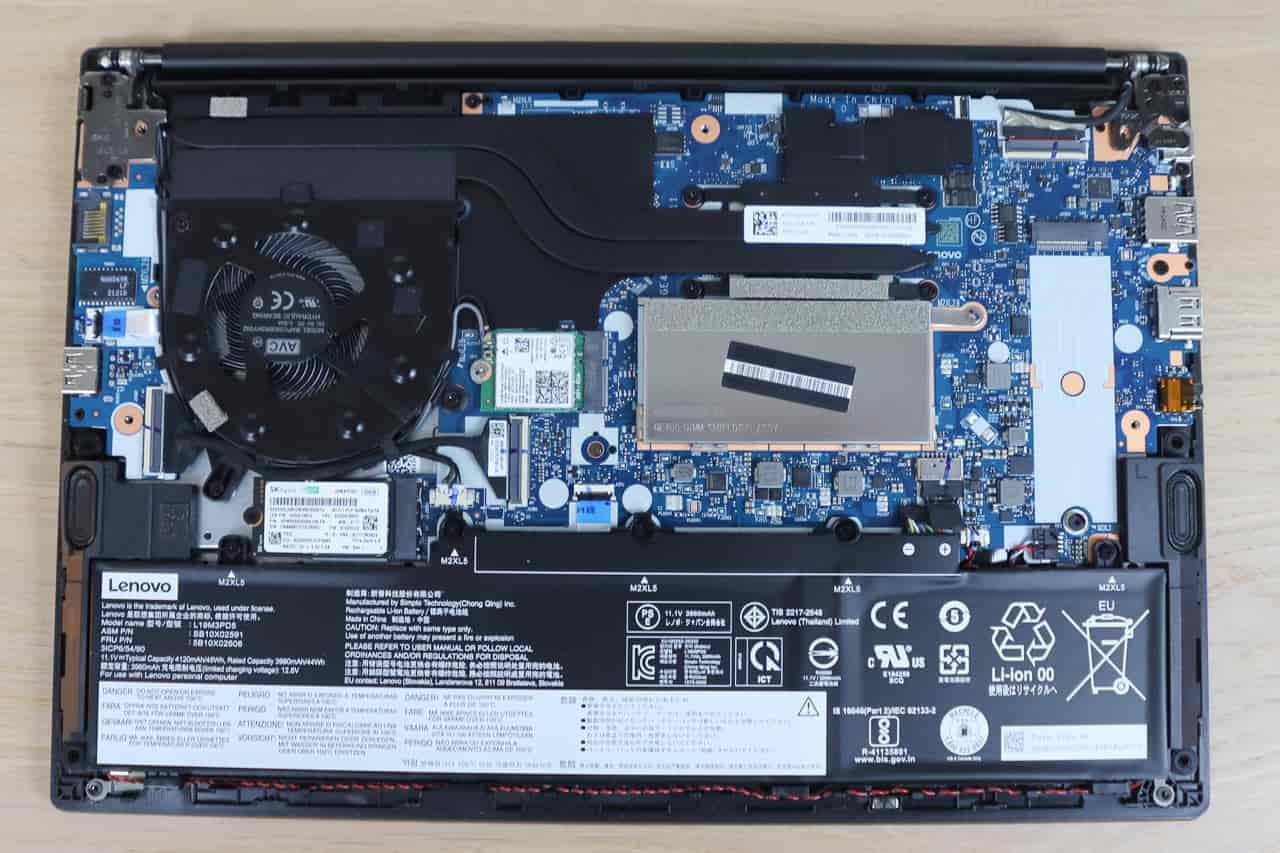 Lenovo ThinkPad E14 Gen 2の取り外し・メモリ・ストレージ増設方法