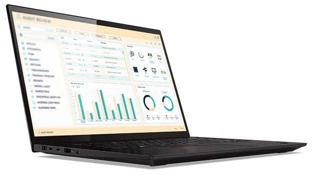 Lenovo ThinkPad X1 Extreme Gen 4　左斜め前から